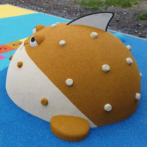 Module 3D Poisson en caoutchouc EPDM pour aire de jeux